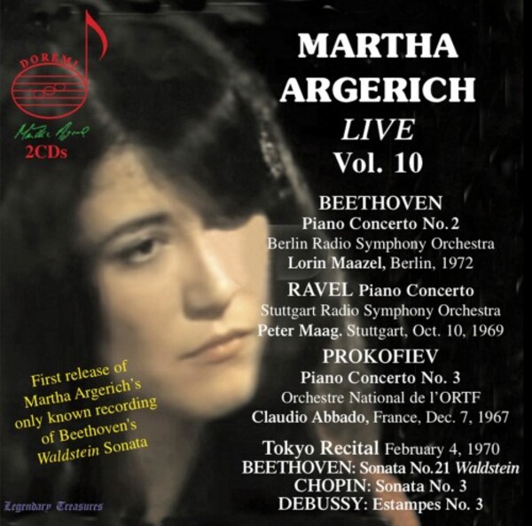 Martha Argerich Live Vol.10: Piano Concertos, 1970 Tokyo Recital, etc. | Doremi DHR81878