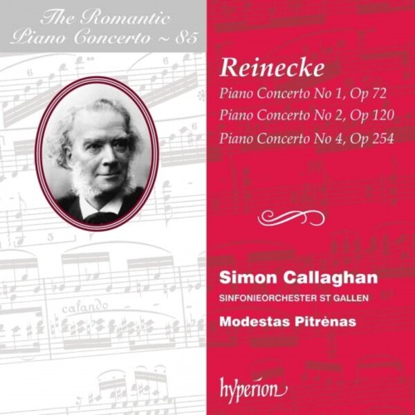 The Romantic Piano Concerto Vol.85: Reinecke - Concertos 1, 2 & 4 | Hyperion CDA68339