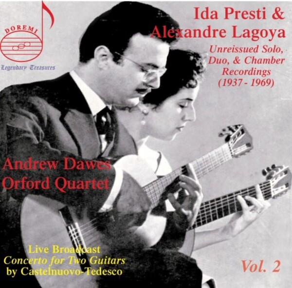 Ida Presti & Alexandre Lagoya Vol.2: Solo, Duo & Chamber Recordings | Doremi DHR8140