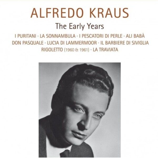 Alfredo Kraus: The Early Years (Live Recordings, 1958-63) | Pan Classics PC10449