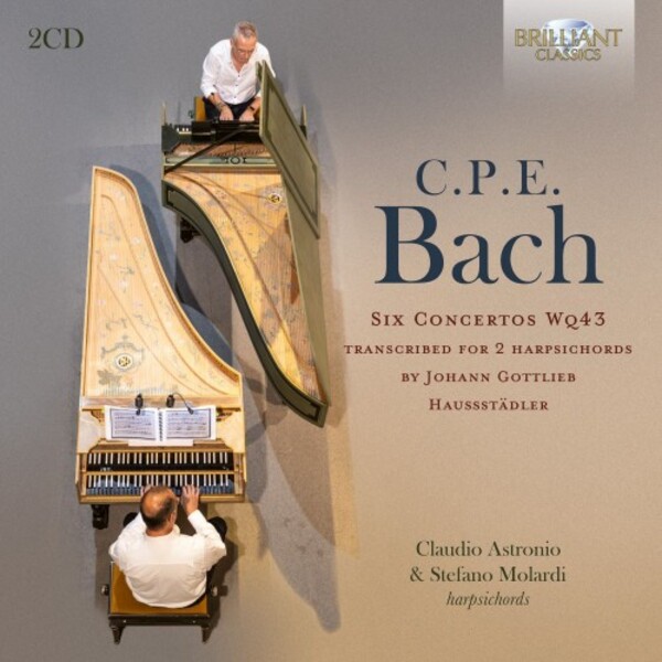 CPE Bach - 6 Concertos, Wq43 (arr. for 2 harpsichords) | Brilliant Classics 95584