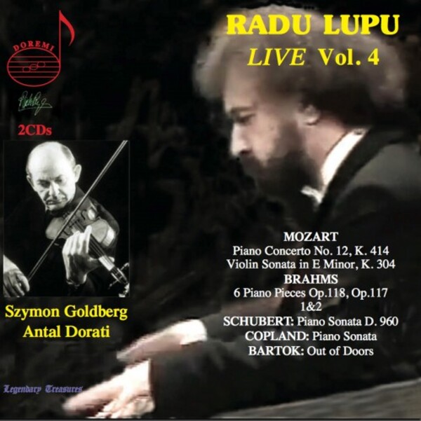 Radu Lupu Live Vol.4: Mozart, Brahms, Schubert, Copland, Bartok | Doremi DHR82212