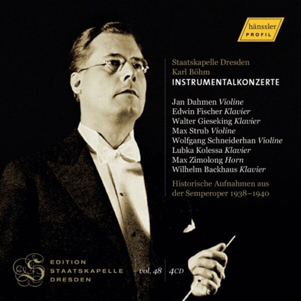 Edition Staatskapelle Vol.48: Instrumental Concertos | Haenssler Profil PH20055