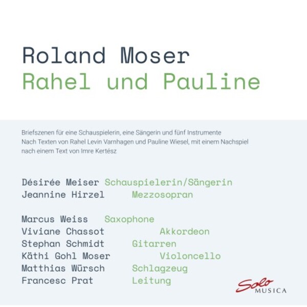Roland Moser - Rahel und Pauline | Solo Musica SM452