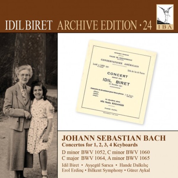 Idil Biret Archive Edition Vol.24: JS Bach - Concertos for 1, 2, 3 & 4 Keyboards | Idil Biret Edition 8571431