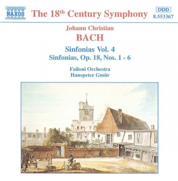JC Bach - Sinfonias vol. 4 | Naxos 8553367