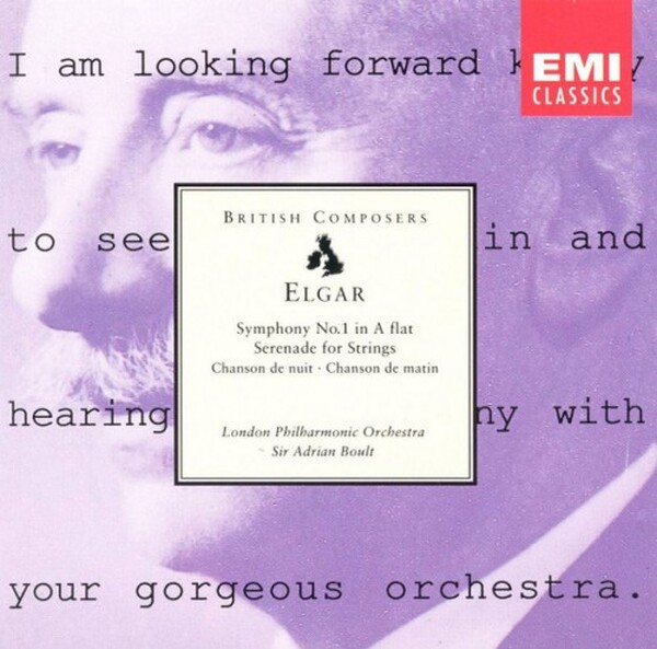 Elgar Symphony No. 1 In A Flat � Serenade For Strings � Chanson de Nuit � Chanson de Matin