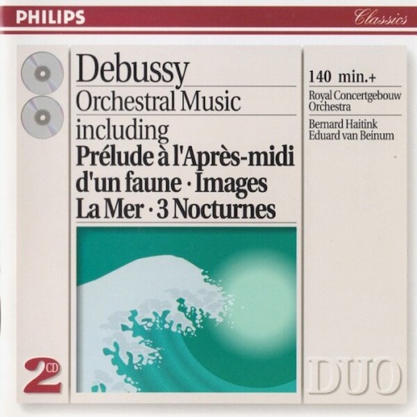 Debussy Orchestral Music including Pr�lude � l Apr�s-midi d un faune & Images & La Mer & 3 Nocturnes