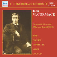 The McCormack Edition Vol.1 1910 Acoustic Recordings | Naxos - Historical 8110328
