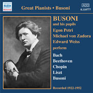 Busoni & Pupils | Naxos - Historical 8110777