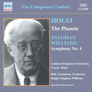 Holst - Planets, Ralph Vaughan Williams - Symphony No.4 | Naxos - Historical 8111048