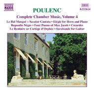 Poulenc - Complete Chamber Music vol. 4 | Naxos 8553614