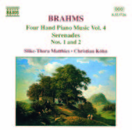Brahms - Four Hand Piano Music vol. 4 | Naxos 8553726