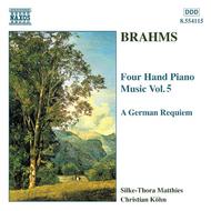 Brahms - Four Hand Piano Music vol. 5 | Naxos 8554115