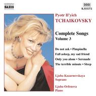 Tchaikovsky - Songs vol. 3 | Naxos 8555371