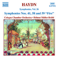 Haydn - Symphonies, vol. 26 (Nos. 41, 58, 59) | Naxos 8557092