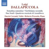 Dallapiccola - Sonatina canonica / Tartiniana seconda | Naxos 8557676