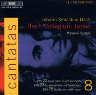 J. S. Bach  Cantatas, Volume 8 (BWV 22, 23, 75) | BIS BISCD901