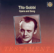 Tito Gobbi - Arias and Songs. Works by Mozart, Verdi, Rossini, Leoncavallo, Valente, Tostis, Denza etc