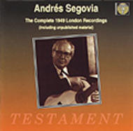 Andreas Segovia - Guitar Recital | Testament SBT1043