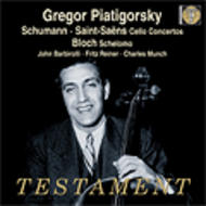 Schumann / Saint-Saens - Cello Concertos + Bloch - Schelomo