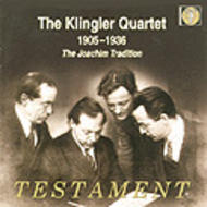 The Klingler Quartet 1905-1935: The Joachim Tradition | Testament SBT2136