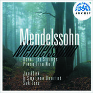 Mendelssohn - Octet, Piano Trio no.1 | Supraphon SU36022