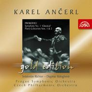 Ancerl Gold Edition Vol.10: Prokofiev - Piano Concertos 1 & 2, Symphony no.1 | Supraphon SU36702